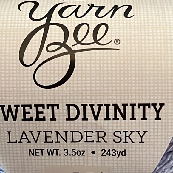 2-Balls Sweet Divinity Lavender Sky Yarn, New - Picture 3 of 7